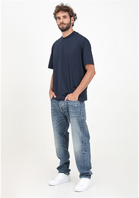 Jeans loose fit in denim blu sfumato da uomo ARMANI EXCHANGE | 6DZJ82Z1TUZ1500